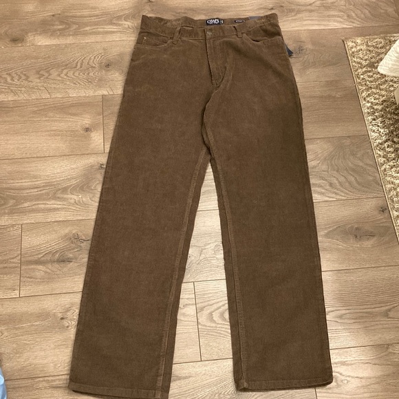 Chaps Pants Chaps Mens Brown Corduroy Net 3432 Straight Fit Pants Poshmark